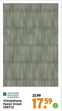 GAMMA Vliesbehang Hanoi Groen 128712 aanbieding