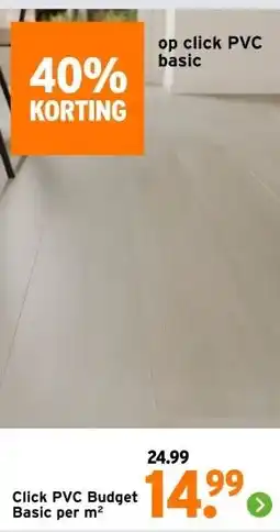 GAMMA Click PVC Budget Basic per m² aanbieding