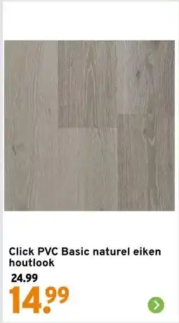 GAMMA Click PVC Basic naturel eiken houtlook aanbieding