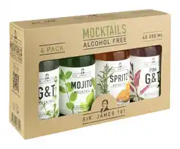 Gall & Gall Sir James 101 Mocktails Cadeauverpakking 100CL aanbieding
