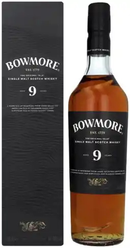 Gall & Gall Bowmore 9 Years 70CL aanbieding
