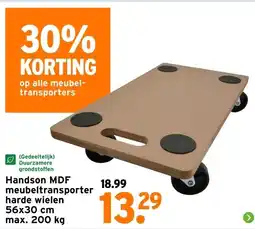 GAMMA Handson MDF meubeltransporter harde wielen aanbieding
