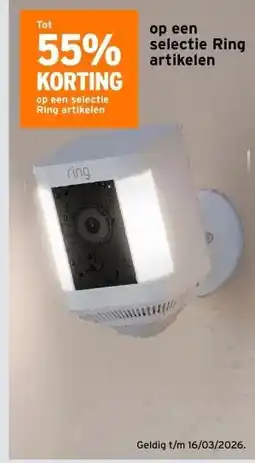 GAMMA op een selectie Ring artikelen aanbieding