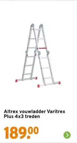 GAMMA Altrex vouwladder Varitrex Plus 4x3 treden aanbieding
