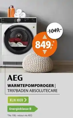 Expert AEG TR97BADEN AbsoluteCare Wit aanbieding