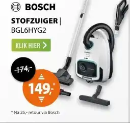 Expert Bosch BGL6HYG2 Wit aanbieding