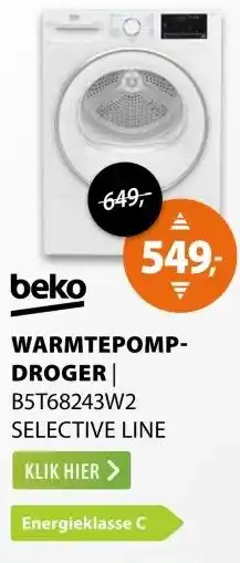 Expert Beko B5T68243W2 Selective Line aanbieding