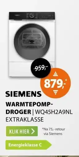 Expert Siemens WG46H2A9NL extraKlasse aanbieding