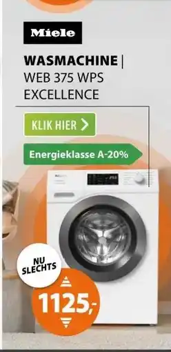 Expert Miele WEB 375 WPS Excellence PowerWash aanbieding