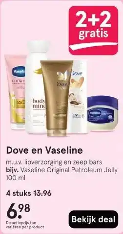 Etos Dove en Vaseline aanbieding