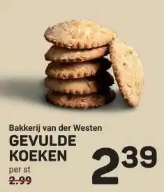 Ekoplaza Bakkerij van der Westen GEVULDE KOEKEN aanbieding