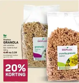 Ekoplaza Ekoplaza GRANOLA aanbieding