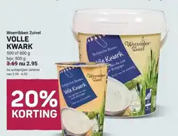 Ekoplaza Weerribben Zuivel VOLLE KWARK aanbieding