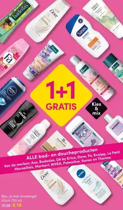 DA ALLE bad - en doucheproducten aanbieding