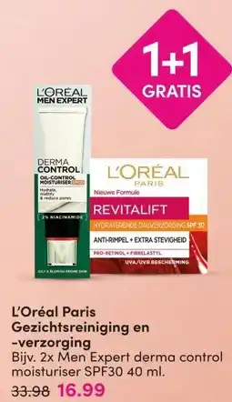 DA L'Oréal Paris Gezichtsreiniging en -verzorging aanbieding