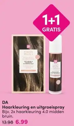DA DA Haarkleuring en uitgroeispray aanbieding