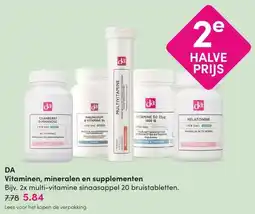 DA DA Vitaminen, mineralen en supplementen aanbieding