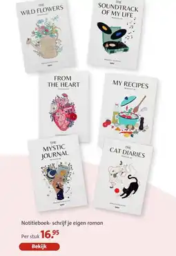 Bruna Notitieboek-schrijf je eigen roman aanbieding