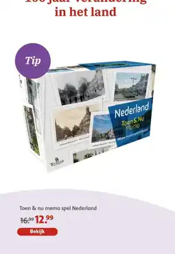 Bruna Toen & nu memo spel Nederland aanbieding
