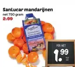 Boon`s Markt Sanlucar mandarijnen aanbieding