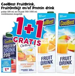 Boon`s Markt CoolBest FruitDrink, FruitOntbijt en/of Protein drink aanbieding