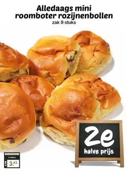 Boon`s Markt Alledaags mini roomboter rozijnenbollen aanbieding