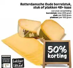 Boon`s Markt Rotterdamsche Oude borrelstuk, stuk of plakken 48+ kaas aanbieding