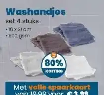 Boon`s Markt Washandjes aanbieding
