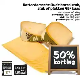 Boon`s Markt Rotterdamsche Oude borrelstuk, stuk of plakken 48+ kaas aanbieding