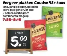 Boon`s Markt Vergeer plakken Goudse 48+ kaas aanbieding
