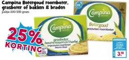 Boon`s Markt Campina Botergoud roomboter, grasboter of bakken & braden aanbieding