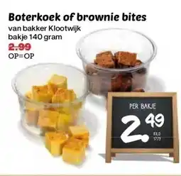 Boon`s Markt Boterkoek of brownie bites aanbieding
