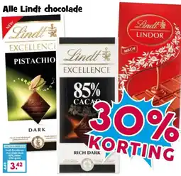 Boon`s Markt Alle Lindt chocolade aanbieding