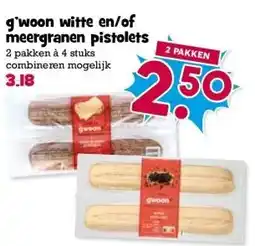Boon`s Markt g'woon witte en/of meergranen pistolets aanbieding