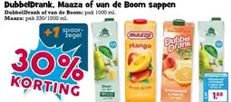 Boon`s Markt DubbelDrank, Maaza of van de Boom sappen aanbieding