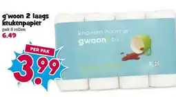 Boon`s Markt g'woon 2 laags keukenpapier aanbieding