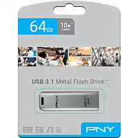 Conrad PNY Elite Steel USB-stick 64 GB Zilver FD64GESTEEL31G-EF USB-A 3.1 Gen 1 aanbieding