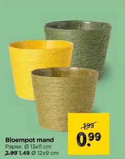 Xenos Bloempot mand aanbieding