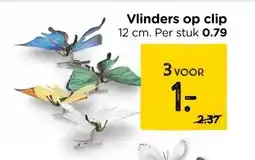 Xenos Vlinders op clip aanbieding