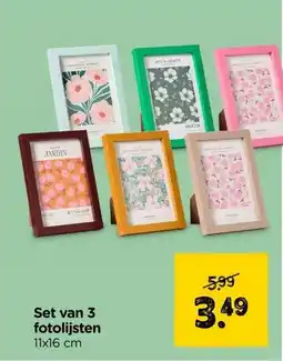 Xenos Set van 3 fotolijsten aanbieding