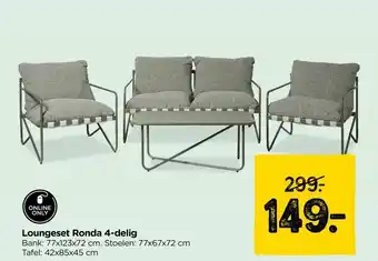 Xenos Loungeset Ronda 4-delig aanbieding