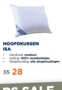 TotaalBED Hoofdkussen Isa | Vezelbolletjes aanbieding