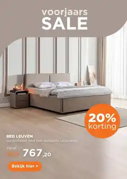 TotaalBED Bed Leuven | 140 x 200 cm | Mito 1028, lever aanbieding