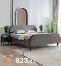 TotaalBED Bed Munno | 140 x 200 cm | Cyber 580, taupe aanbieding