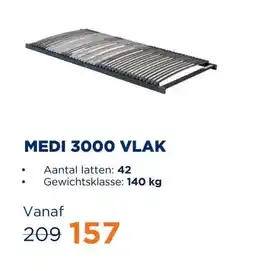 TotaalBED Lattenbodem Medi 3000 vlak aanbieding