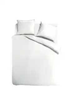 TotaalBED Dekbedovertrek Noa Wit 140 x 200/220 cm aanbieding