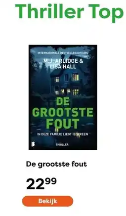 The Read Shop De grootste fout aanbieding