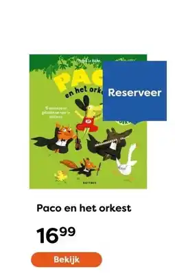 The Read Shop Paco en het orkest aanbieding