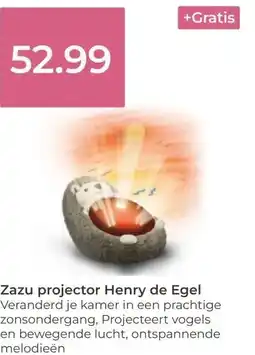 Prenatal Zazu projector Henry de Egel aanbieding