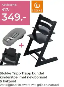 Prenatal Stokke Tripp Trapp bundel kinderstoel met newbornset & babyset aanbieding